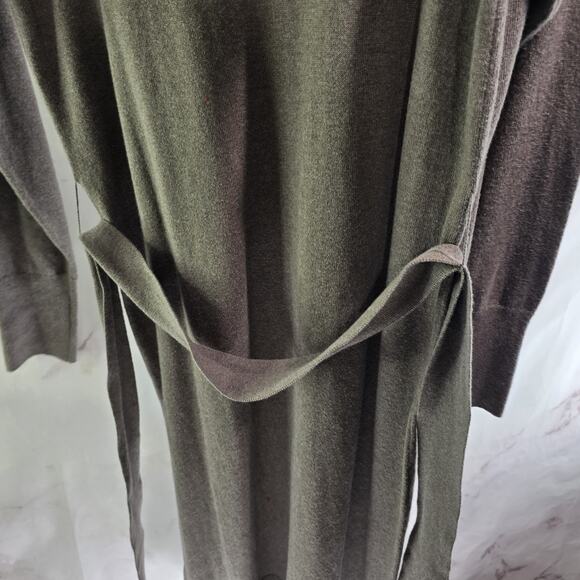 Rails Dress Womens Medium Brown Sweater Margot Midi Maxi Bow Cashmere - Picture 8 of 15